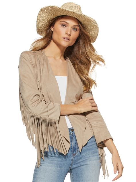 light fringe jacket women